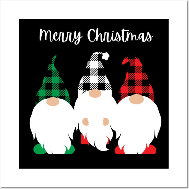 Christmas gnome design Wall Art by Lindseysdesigns